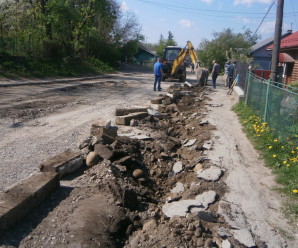 У Надвірній розпочали капітальний ремонт однієї з вулиць (ФОТО)