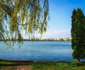 В Івано-Франківську на міському озері п’яний батько хотів навчити двох маленьких дітей плавати.