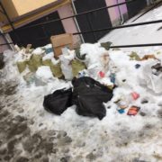 На вул. Мазепи комунальники три місяці не можуть прибрати сміття (ФОТО)