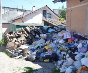 Франківчанка перетворила свою оселю та подвір’я в середмісті на сміттєзвалище