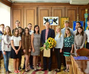 Молодь Польщі привітала мера Франківська з Днем Незалежності України