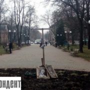 Упс! В Івано-Франківську зламався “хрест тверезості”