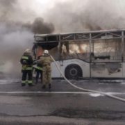“У салоні перебували 50 пасажирів…”: Згорів пасажирський автобус (Відео)