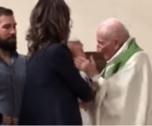 Священик дав ляпаса дитині під час обряду хрещення (відео)