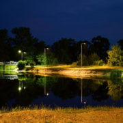 У Франківську на Німецькому озері встановили освітлення (фото)