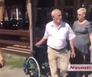 У Миколаєві сталася бійка через інвалідний візок для Тимошенко (ВІДЕО)