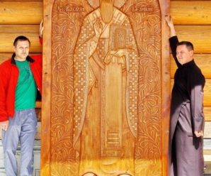 На Прикарпатті виготовили найбільший дерев’яний запрестольний образ Святого Василія Великого