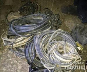 У Калуші затримали двох чоловіків, що вкрали телефонні кабелі