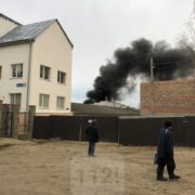 В Івано-Франківську трапилась пожежа на СТО (ФОТО)