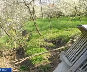 На Прикарпатті десятки будинків провалюються до гірської річки (відео)