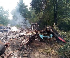 Літак з українцями впав під Полтавою: «вигорів дотла», кадри з місця трагедії