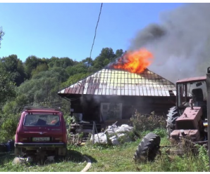 На Прикарпатті активісту, котрий виступає проти незаконної вирубки лісів, спалили будинок (ВІДЕО)