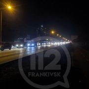 У Франківську на Набережній зіткнулися чотири авто (фото)