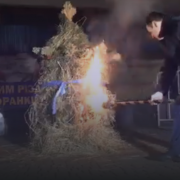 Міський голова очистив Франківськ від злих сил – спалив дідух
