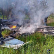 Тіла порозкидало, почалася пожежа: в Україні впав літак, всі загинули (ФОТО)
