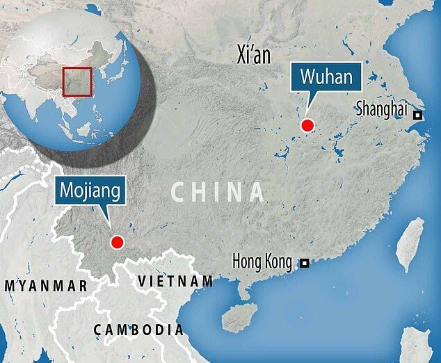 Вчені вважають, що вірус міг з'явитися в Модзян, який в 1000 милях від ринку в Ухані.