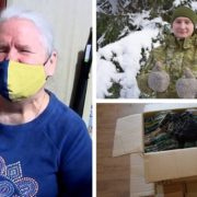 Незряча, 62-річна жінка з Луцька, зв’язала та передала захисникам понад 2000 пар рукавиць