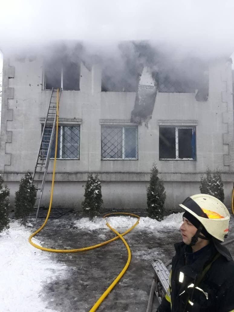 Пожежа в Харкові у будинку для літніх людей