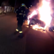 В Чехії українці спалили елітний автомобіль (ВІДЕО)