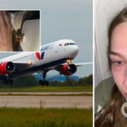 Молодій українці в літаку роздряпали обличчя і відгризли ніготь (фото, відео 18+)
