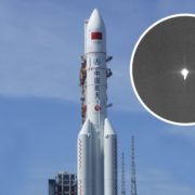 22-тонна китайська ракета впала на Землю: з’явилося відео падіння