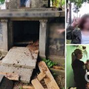 На Прикарпатті неповнолітні вандали зруйнували склеп: усе знімали на відео