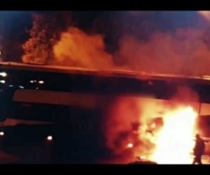 У Польщі під час руху загорівся автобус з українцями