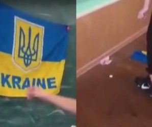 Школяр грався трусами і поглумився з прапора України: обурливе відео