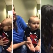 Найзворушливіше відео дня: глухий 9-місячний хлопчик вперше почув тата і маму
