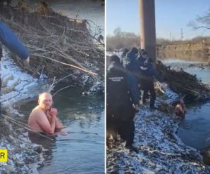 В Івано-Франківську на Водохреще нацгвардійці силою витягли з води чоловіка, який сидів в ополонці 10 хвилин