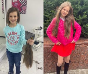 Школярка з Івано-Франківська обрізала довге волосся, аби допомогти армії