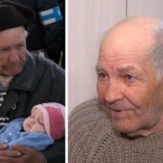 Прославлений дідусь, який заколисував онучку, заради неї у свої 84 вперше проїхав тисячу кілометрів