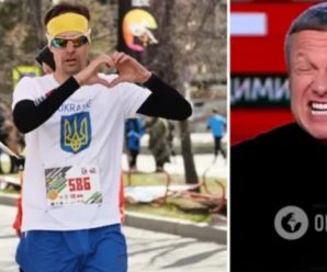 Росіянину погрожують за футболку з Україною, у якій він вийшов на забіг у Єкатеринбурзі. Пропагандист Соловйов у гніві