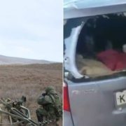“Коротше, тут пи**ець!” У Криму туристи з РФ показали відео, як в їхнє авто прилетів снаряд з полігону