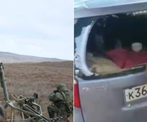 “Коротше, тут пи**ець!” У Криму туристи з РФ показали відео, як в їхнє авто прилетів снаряд з полігону