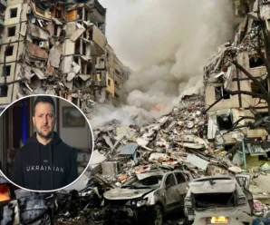 За терор буде відповідь: Зеленський пригрозив Росії за жахливий обстріл будинку в Дніпрі