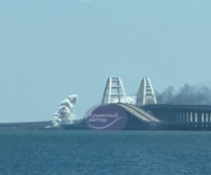 Вибухи в Криму: Керченський міст затягнуло димом, окупанти панікують (фото, відео)