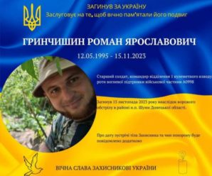 Сумна звістка: на війні зaгинyв 28-річний прикарпатець Роман Гринчишин