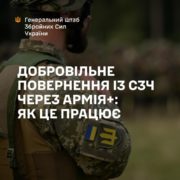 Добровільне повернення із СЗЧ через Армія+: як це працює